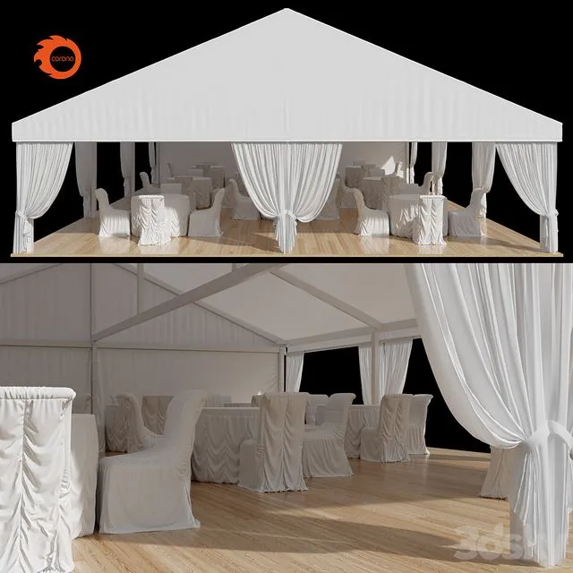 Street cafe 4 3D Model