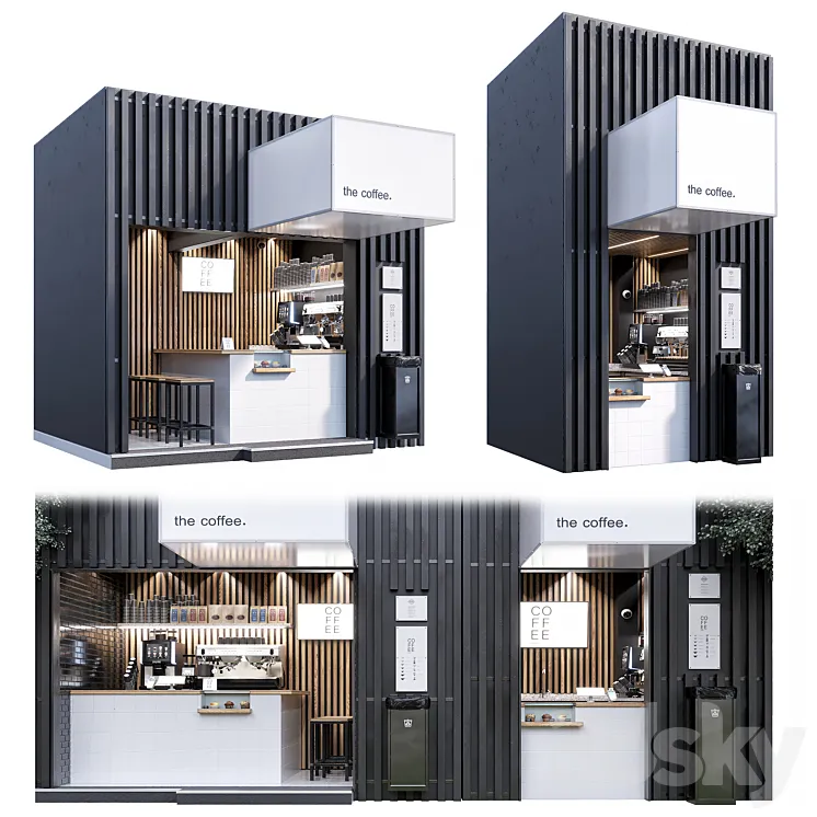 street coffee 3D Model Free