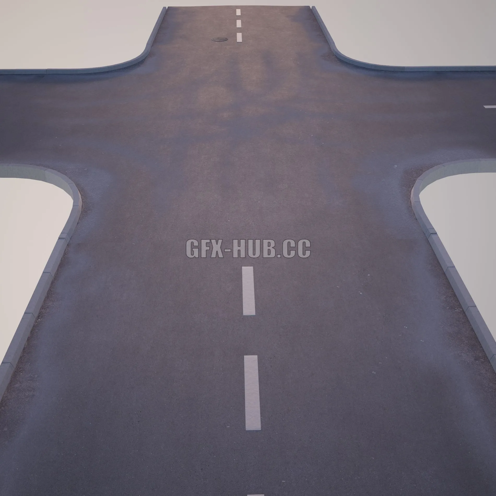 Street intersection 3D Model