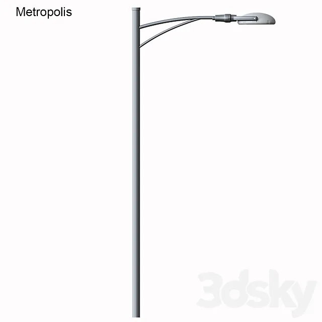 street lamp Disano Metropolis 3D Model