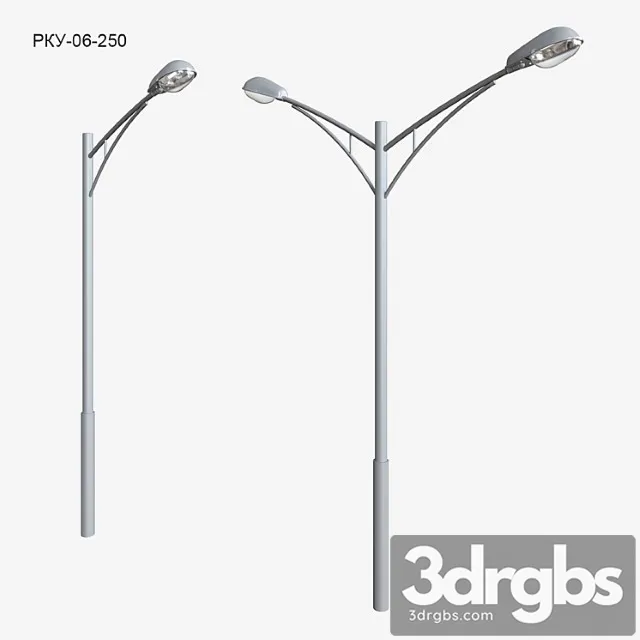 Street lamp rku-06-250 3D Model Free