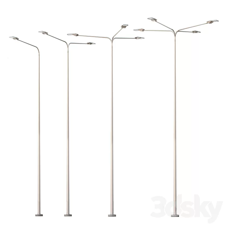 Street Lamp_Linden M 3D Model