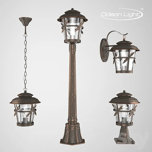 Street lamps ODEON LIGHT 4052_1 4052 _ 1F 4052 _ 1W 4052 _ 1B ALETTI 3D Model