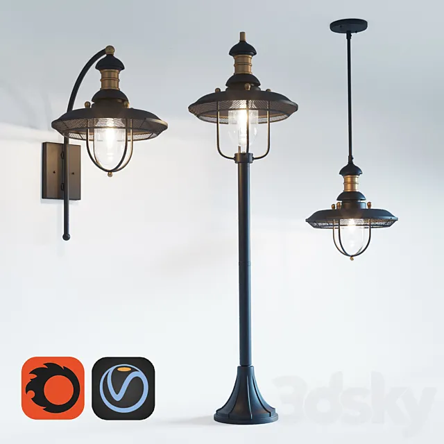 Street lights Maytoni 3D Model