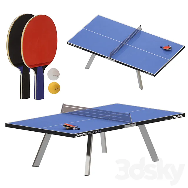 Street Ping Pong 3D Model