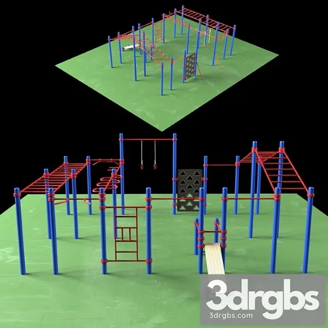 Street sport. sports complex. 3D Model Free