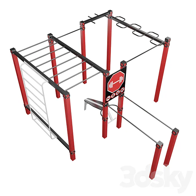 Street Sport. Sports complex S-20.1 3DModel