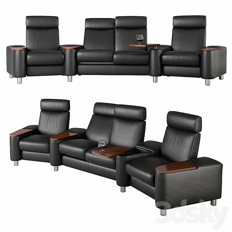 Stressless Arion High Back Home Cinema 3D Model