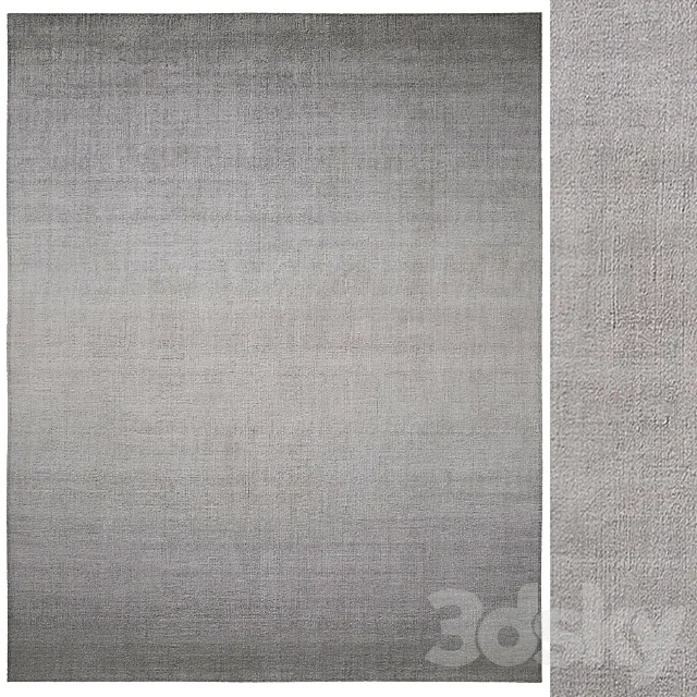 STRIATO HANDWOVEN SILK RUG 3D Model