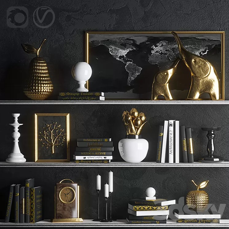 Strict in gold (decor)