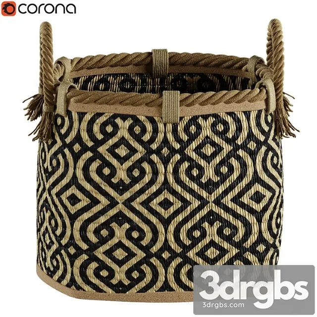 Stripes Basket 2 3D Model Free