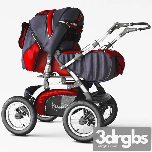 Stroller For Children Anmar 3D Model Free