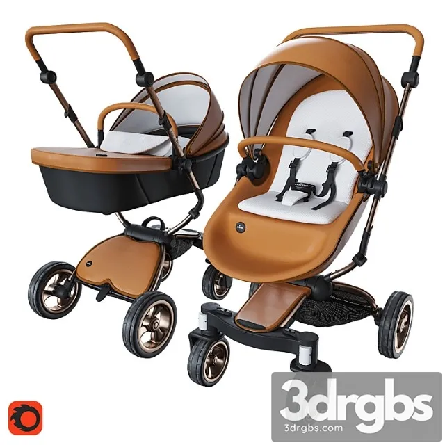 Stroller Mima Xari Camel 3D Model Download