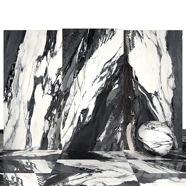 Strong arabescato 3D Model