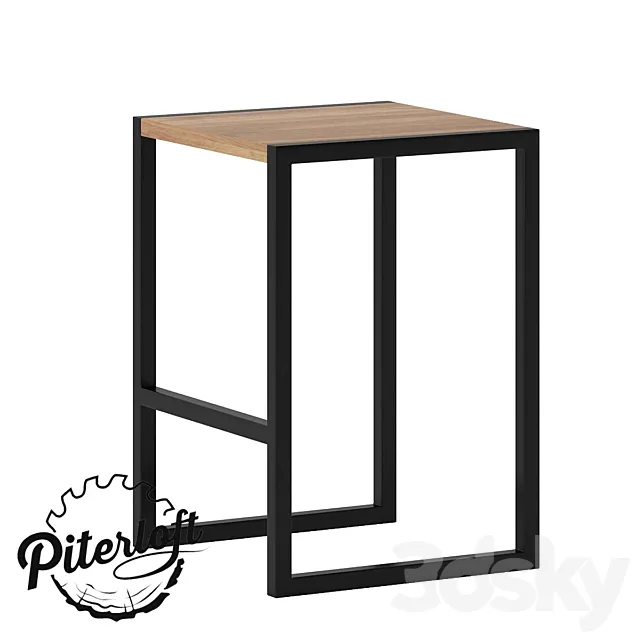 Strong stool in loft style Free Download