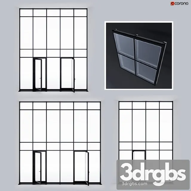 Structural glazing 2 3D Model Download