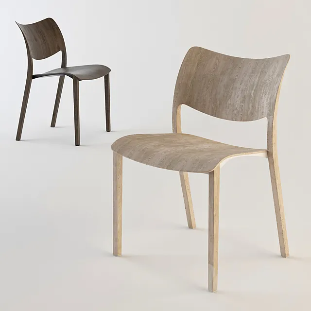 Stua  Laclasica Wood Chair 3D Model