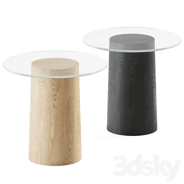 Stub Side Table Oak Fritz Hansen _ Coffee Table 3D Model