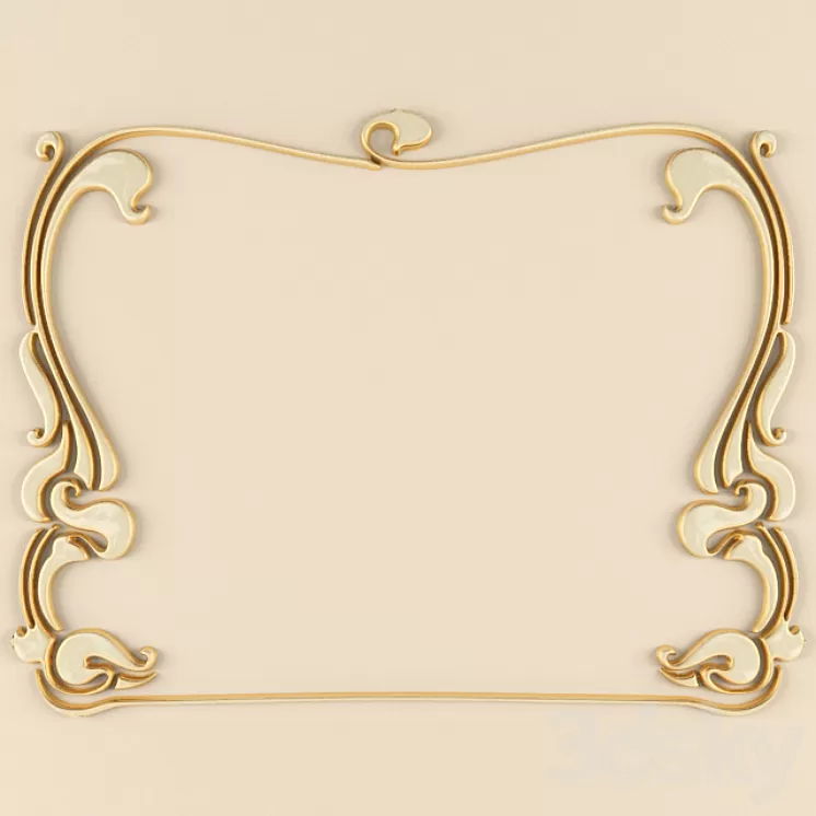 Stucco Art Nouveau 3D Model