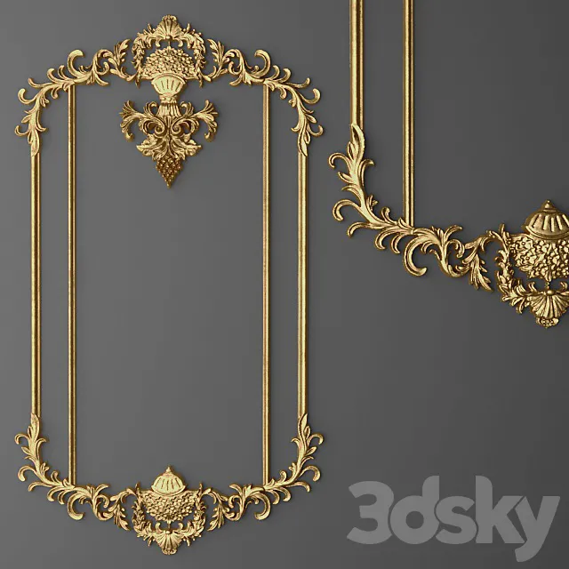 Stucco Frame. 3D Model