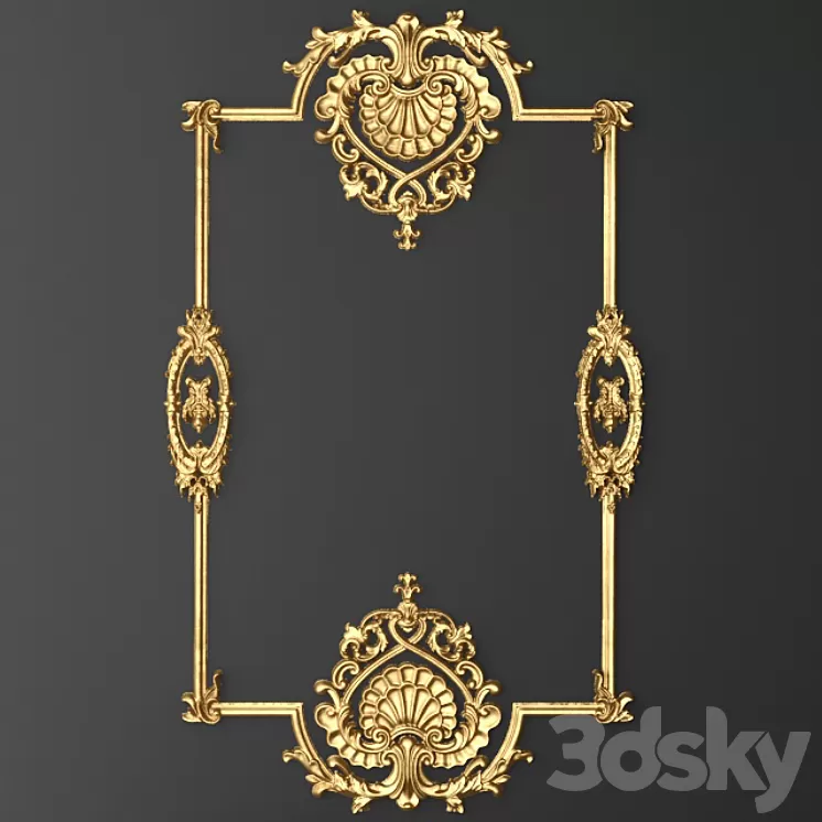 Stucco Frame. 3D Model