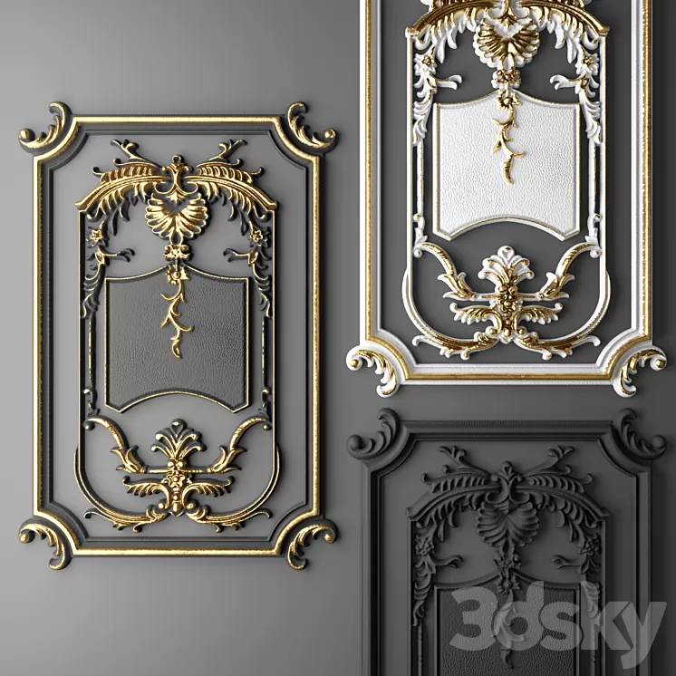 Stucco Frame. 3D Model