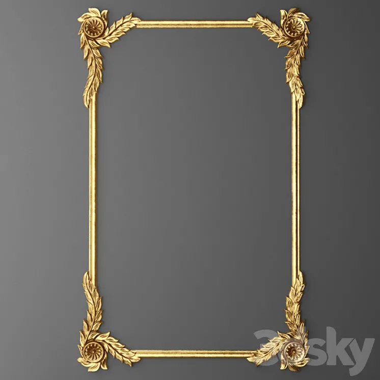 Stucco Frame. 3D Model Free