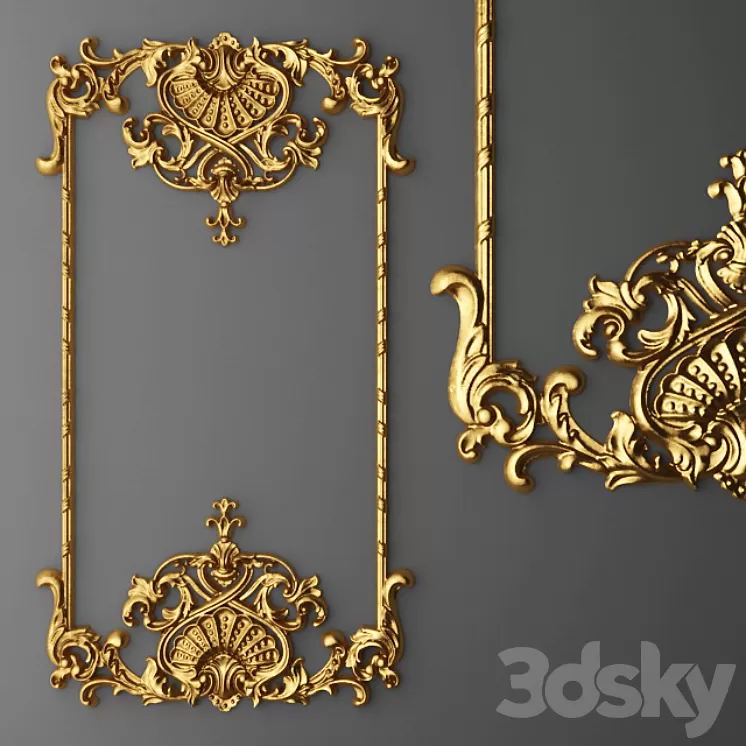 Stucco Frame. 3D Model