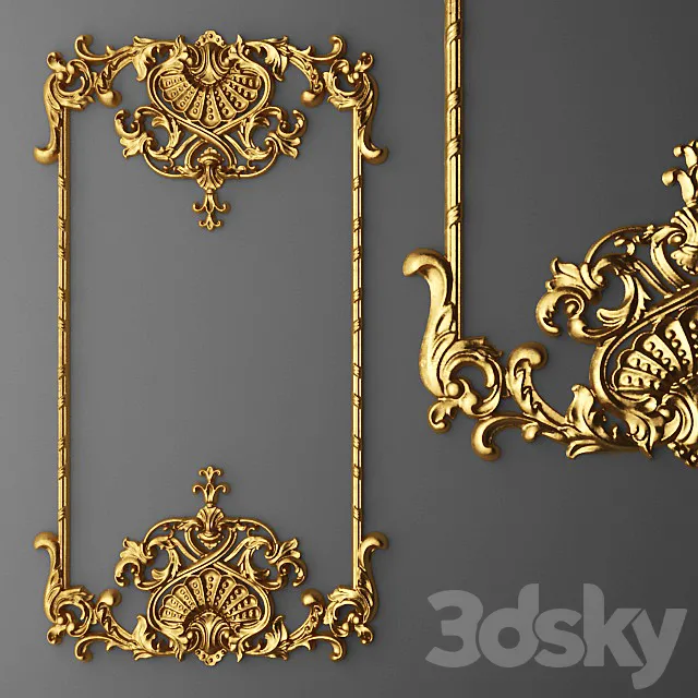 Stucco. Frame. 3DModel