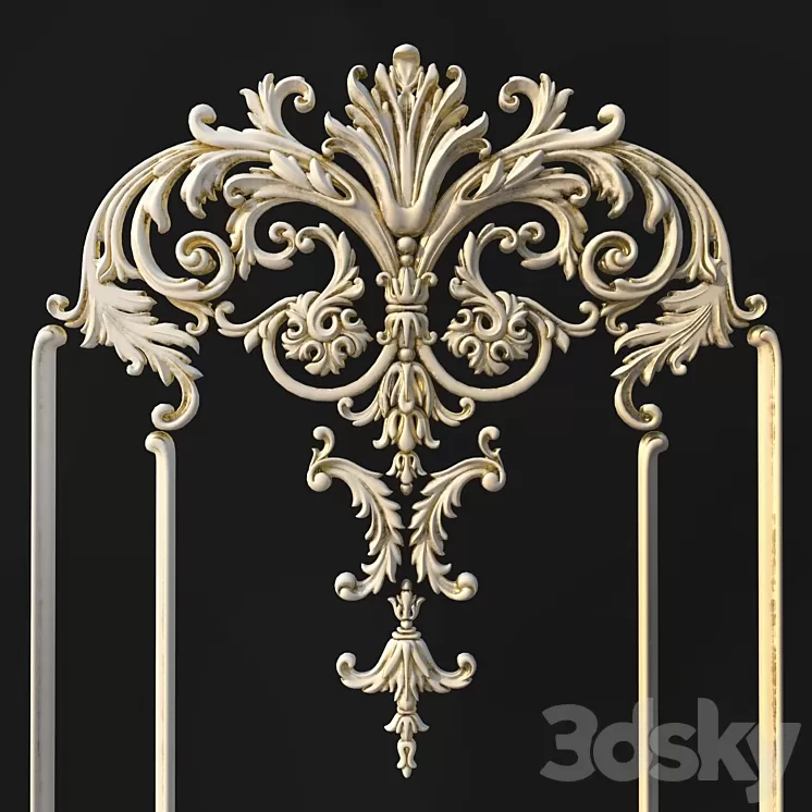 Stucco molding 223 3D Model