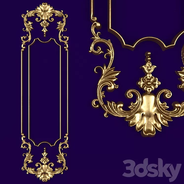 Stucco pattern. 3D Model