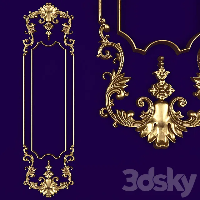 Stucco pattern. 3D Model