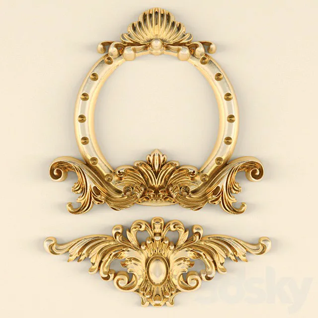 Stucco pattern. 3D Model