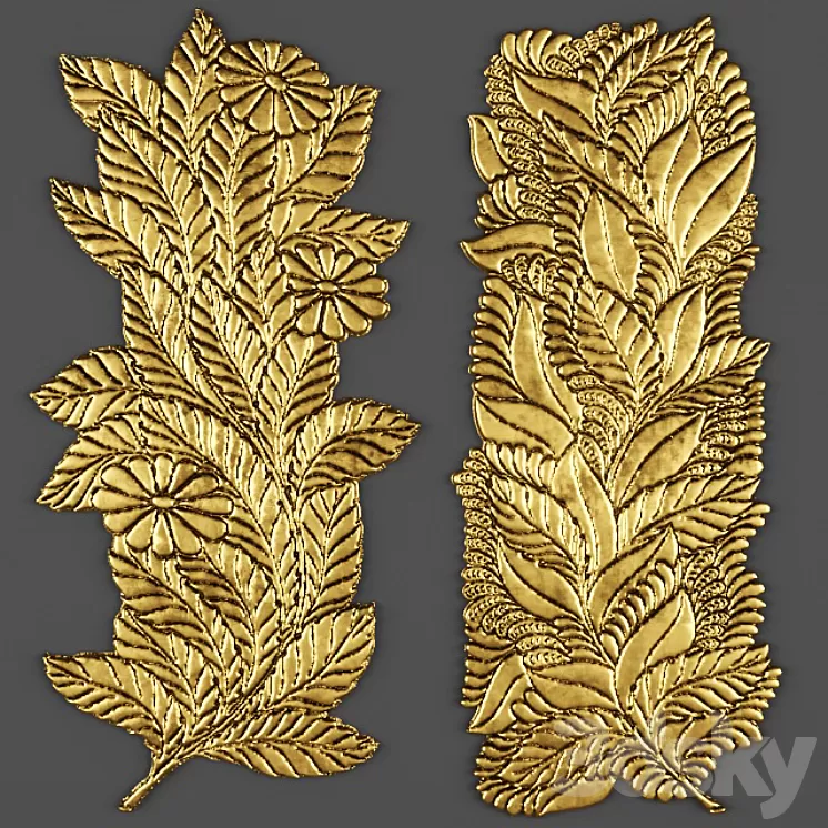 Stucco pattern. 3D Model