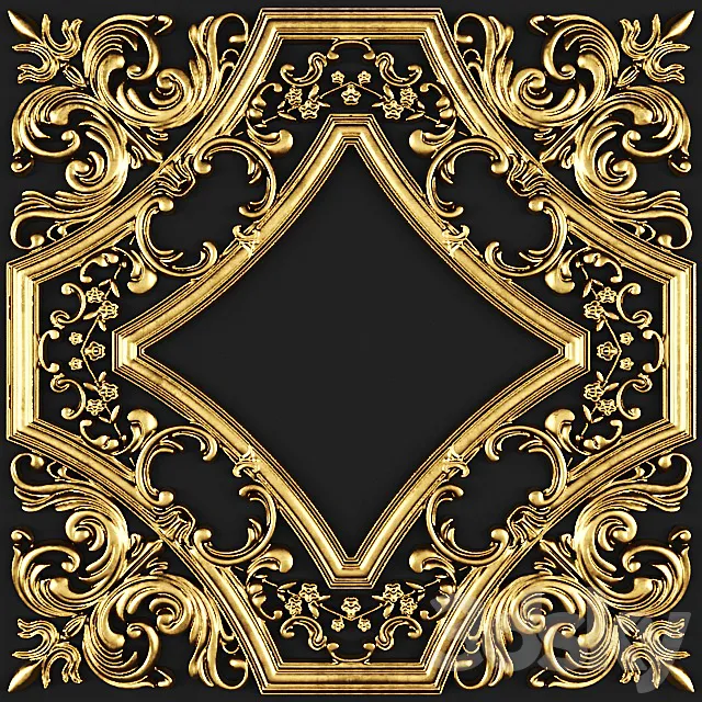 Stucco pattern. Rosette. Free Download