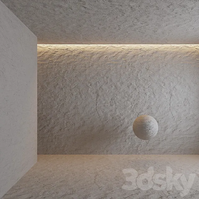Stucco plaster 4 3D Model