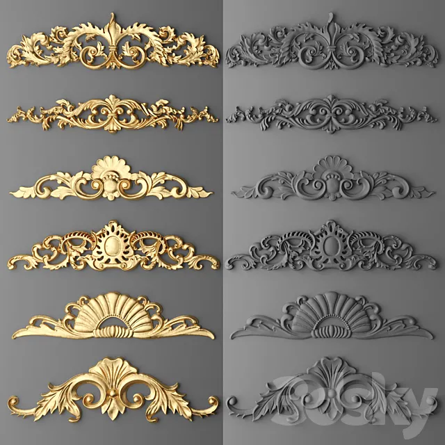Stucco. Set. 3DModel