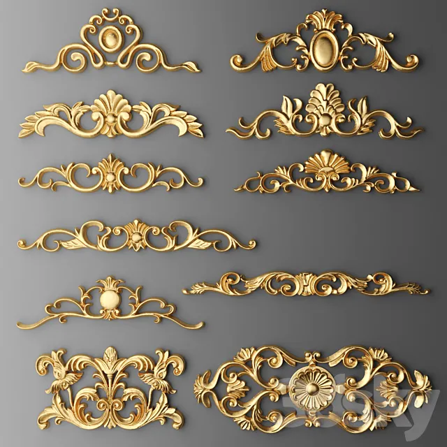 Stucco. Set. 3DModel