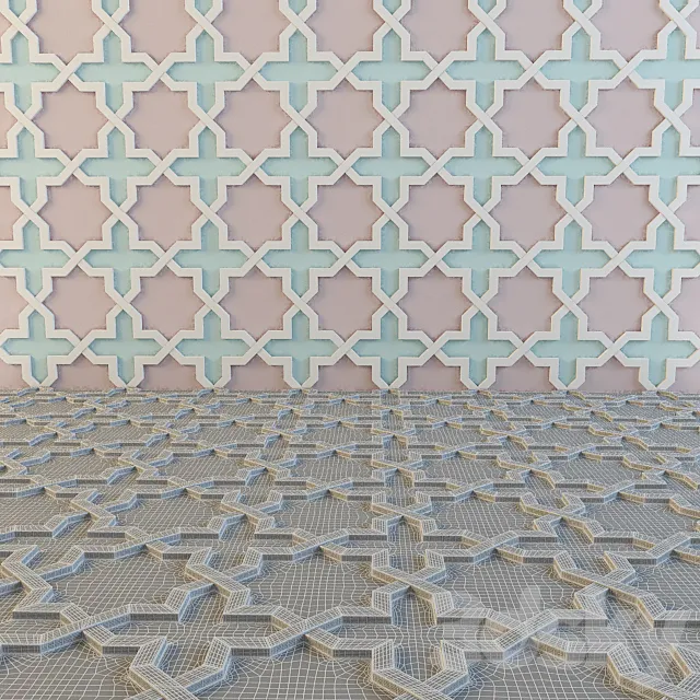 Stucco (Uzbekistan) 06 3DModel