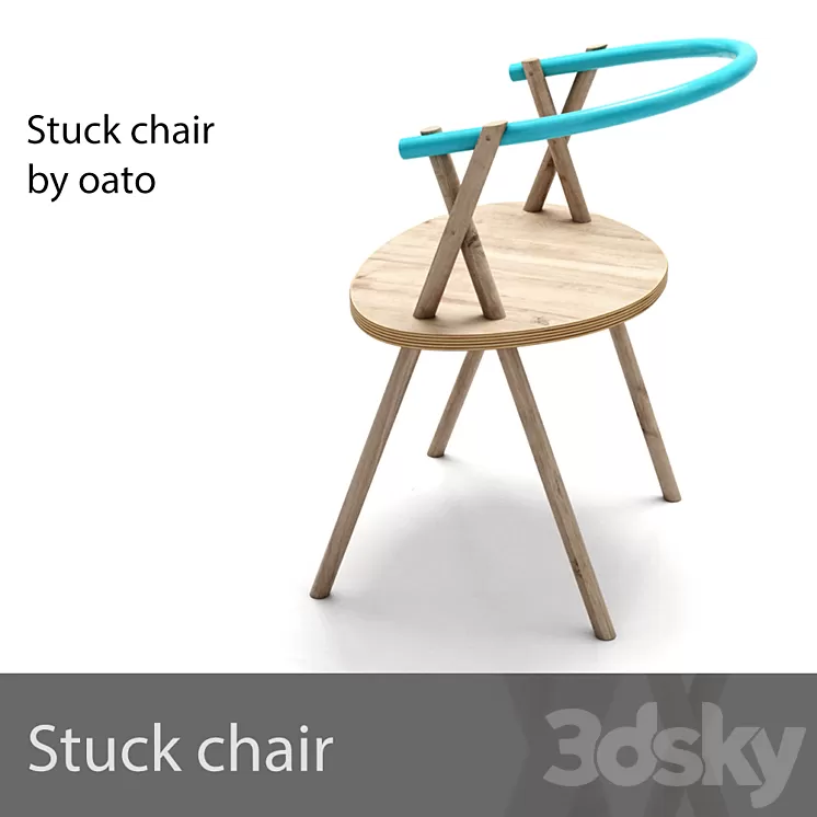 Stuck Chair 3D Model