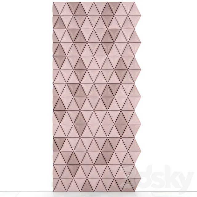 Studio art triagle shapes 3D Model