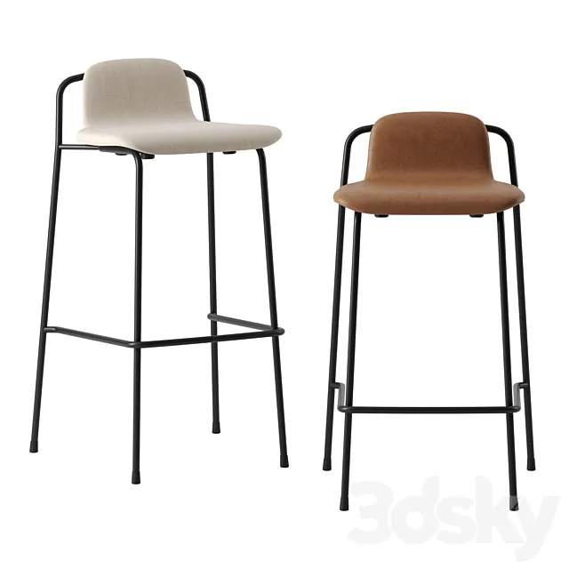 Studio Barstool by Normann Copenhagen 3D Model