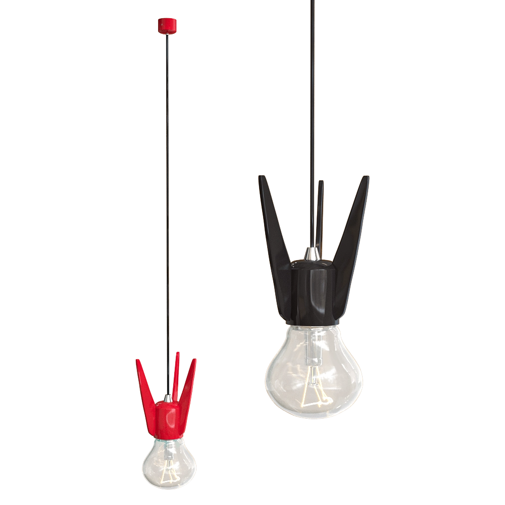 Studio beam - Pendant lamp Edison's rocket 3D Model