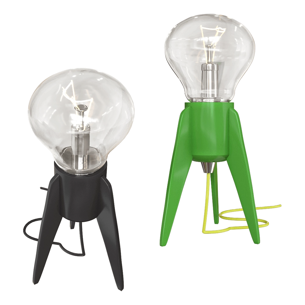 Studio beam - Table lamp Edison's rocket 3D Model