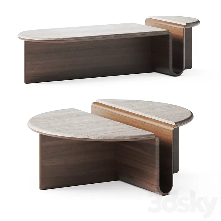 Studio Kali Kanyon Coffee Tables 3D Model Free