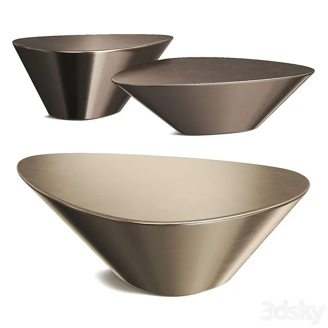 Studio Sors Lounge 22 Nesting By Rebecca Ross Coffee Table Set 3D Model