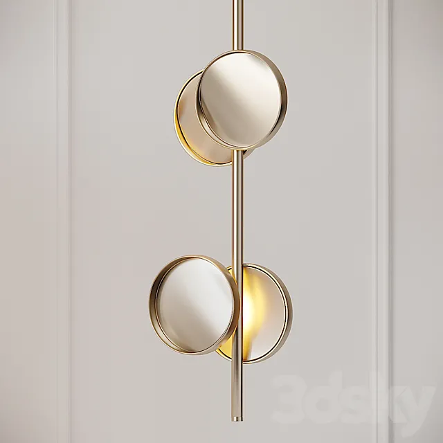 Studio Truly Truly X Rakumba - Cylon Disc Lamp 3D Model