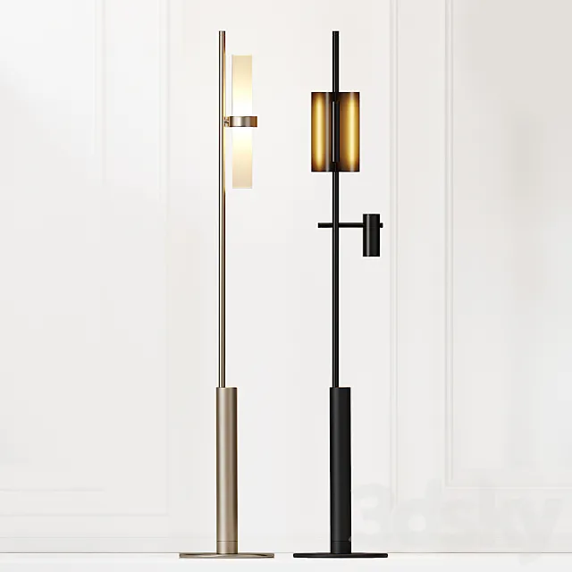 Studio Truly Truly X Rakumba - Typography Floor Lamps 3D Model