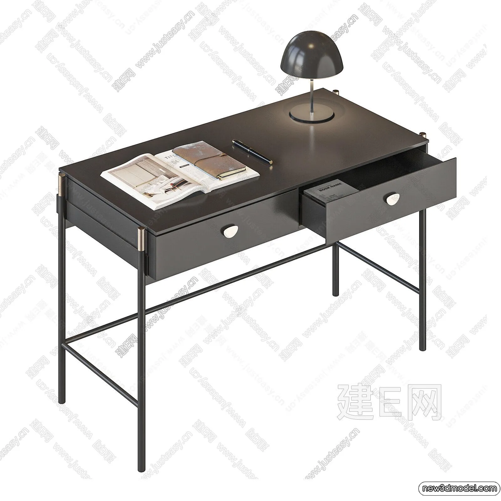 Study and Work Space - 3D Models - 3D Interior Scene - 154