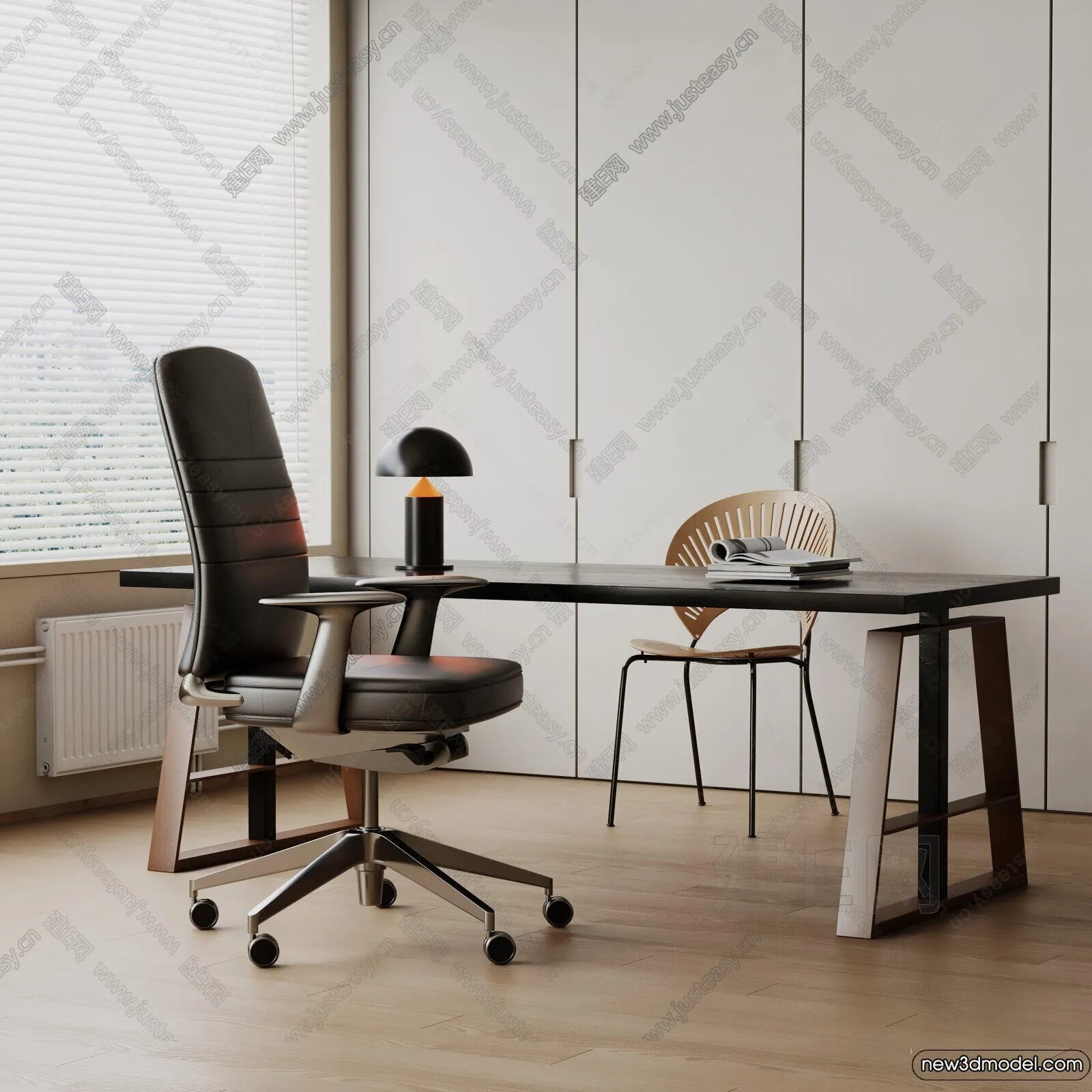 Study and Work Space - 3D Models - 3D Interior Scene - 157